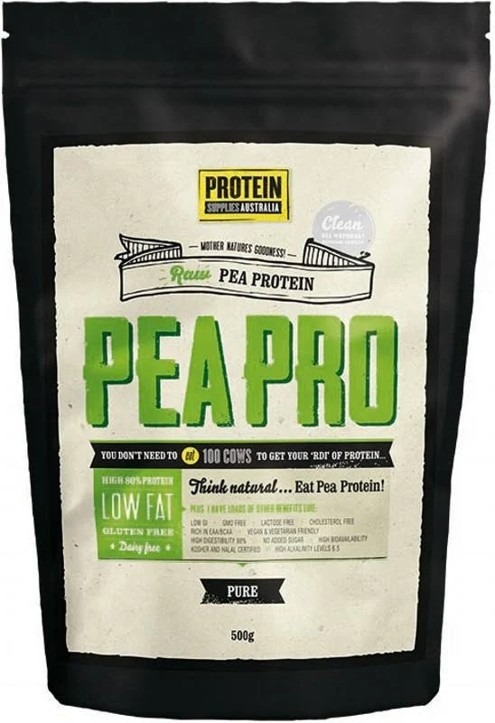Protein Supplies Australia Protein Pea Pro (Raw Organic Pea Protein) Pure 1kg